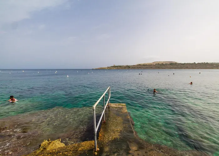 Daire Modern Beautiful Pool And Sea - Happy Qawra